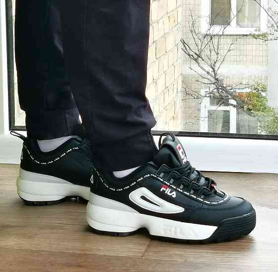 Кроссовки FILA Disruptor Чёрные Женские Кожаные Фила (размеры: 36,37,38,39,40) Видео Обзор Днепр