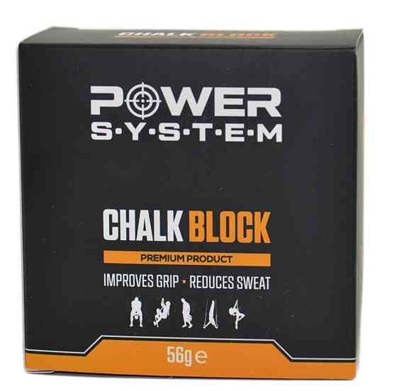 Магнезия спортивная сухая в брикетах PowerSystem PS-4083 Chalk Block 56 г Киев