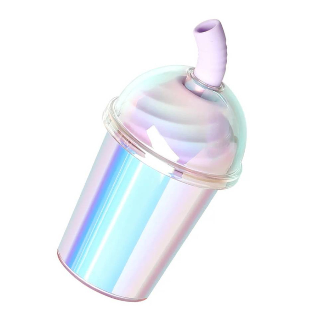 Вакуумний стимулятор у формі стаканчика з трубочкою BeYourLover Joy Cup голубий, 9.1 см х 4.6 см Sex Aura Київ - фото 6