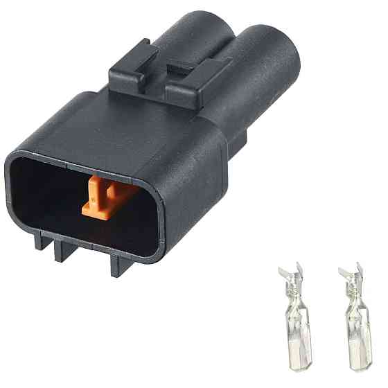 Разъем коннектор 2-кон., Не Брать, Нет Ответной Части, QLW-A-2M-B, FURUKAWA Япония Много Много марок 40192 Киев