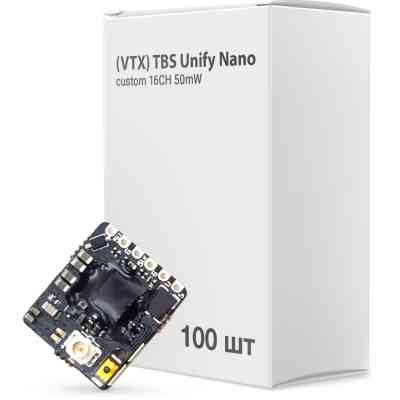 Видеопередатчик (VTX) TBS Unify Nano custom 16CH 50mW упаковка 100шт (UNIFYNANOBOX) Винница