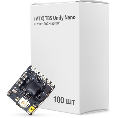 Видеопередатчик (VTX) TBS Unify Nano custom 16CH 50mW упаковка 100шт (UNIFYNANOBOX) Винница - изображение 1