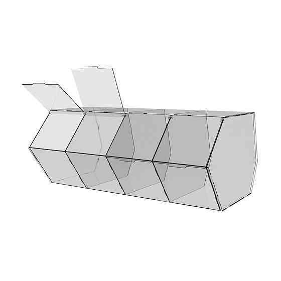 Диспенсер EKOSTAR для мармеладов, снеков, орехов 4 ячейки Киев