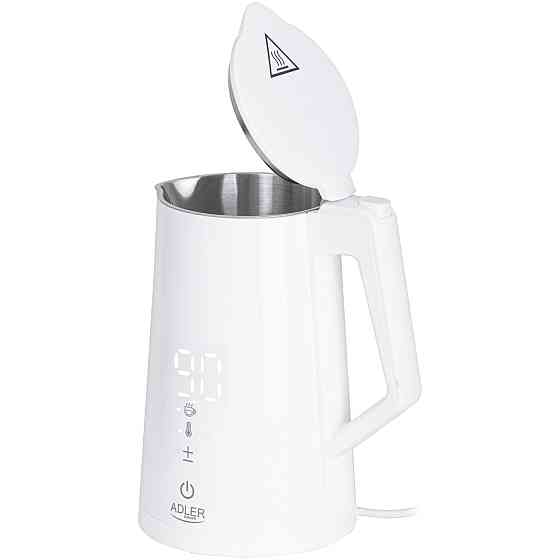 Електрочайник Adler AD 1345 white 1850-2200Вт/ 1.7л/ STRIX/ встановлення температури/ Вінниця