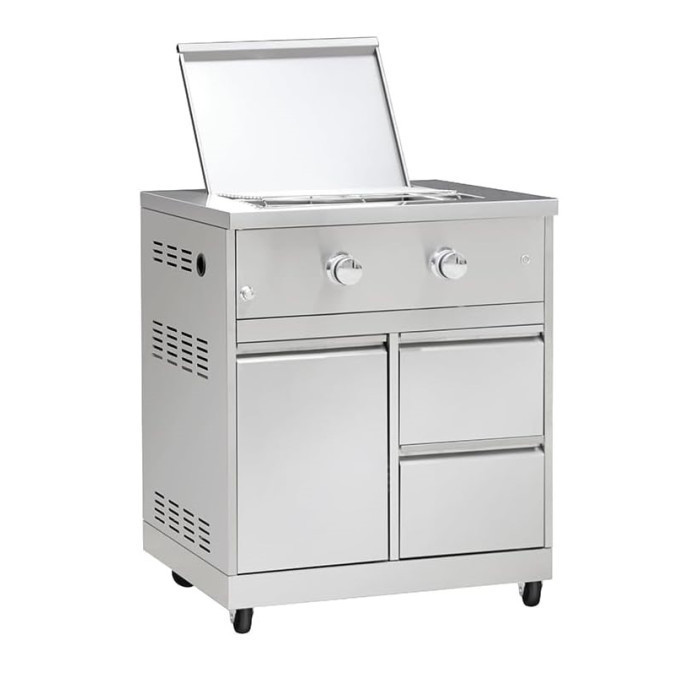 Вбудований модуль з подвійною газовою конфоркою з нержавіючої сталі GRILLI 777333 Код: 105968 Рівне - фото 2