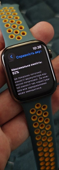 Смарт -Часы Apple Watch 8 45mm , Stainless steel, Sapphire ,LTE Unlocked. Київ - фото 7