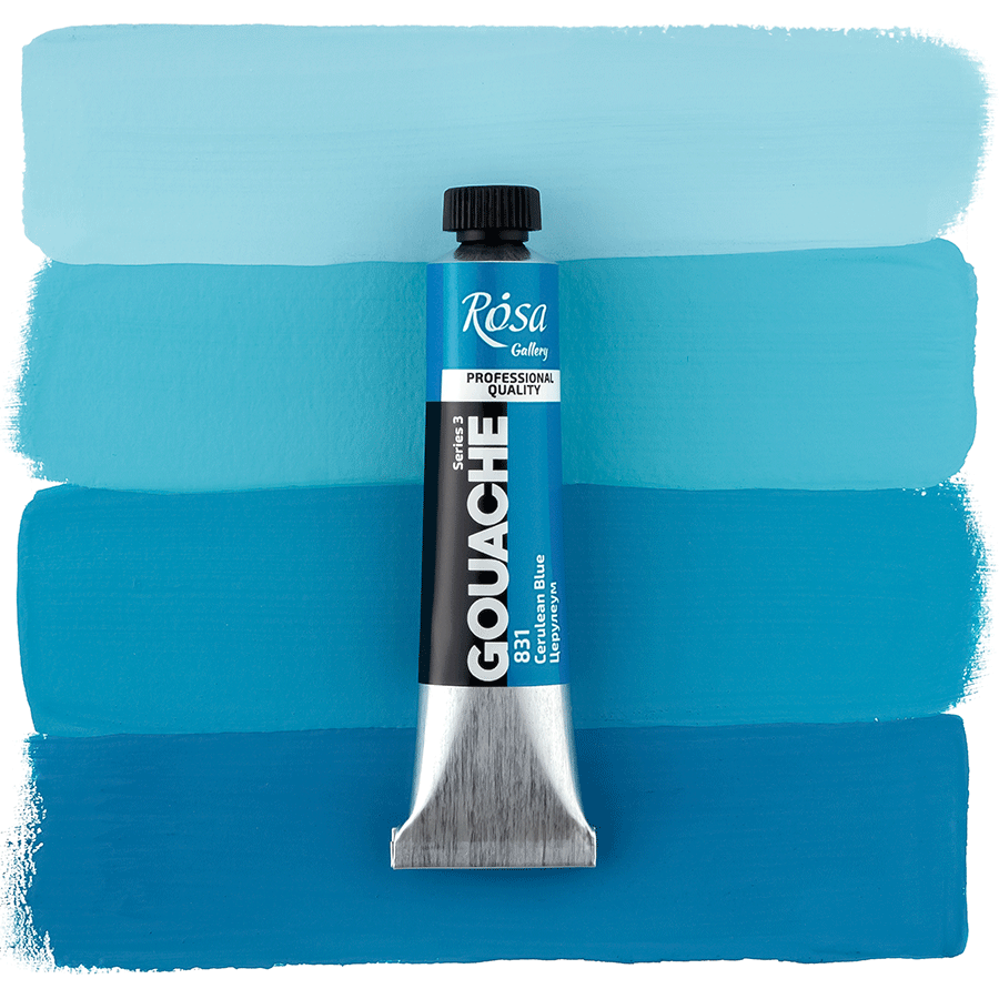 Краска гуашевая Церулеум (831) туба 20мл ROSA Gallery Киев - изображение 2
