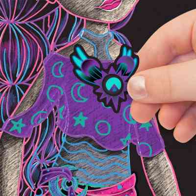 Набір для творчості Nebulous Stars Скетчбук Екліпсія Чорні аркуші (11121) Вінниця