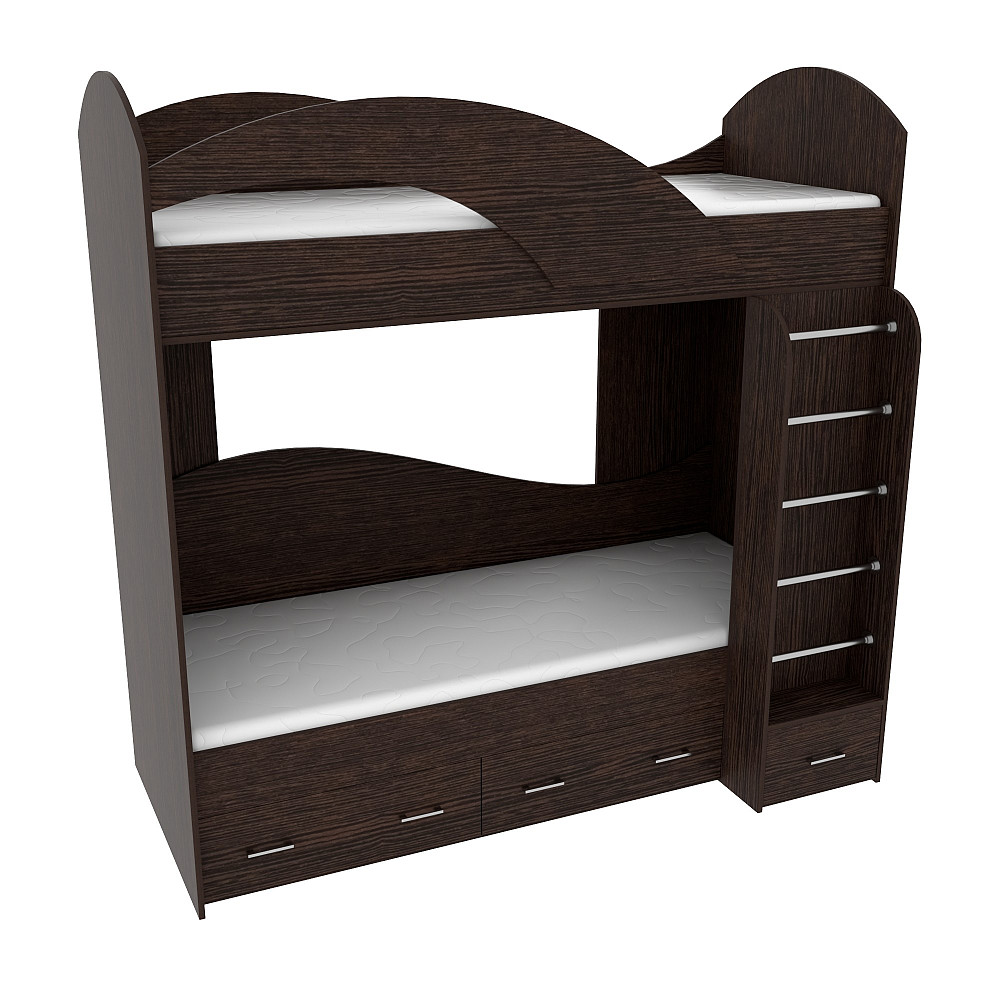 Ліжко двоповерхове, Венге Магія, 2040х1000х2000 Львів - фото 1