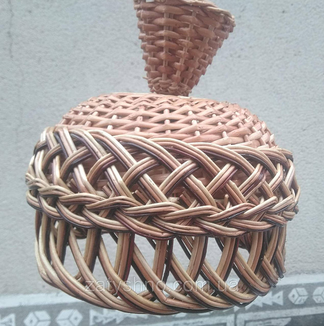 Люстра плетеная из лозы с ажуром Киев - изображение 3