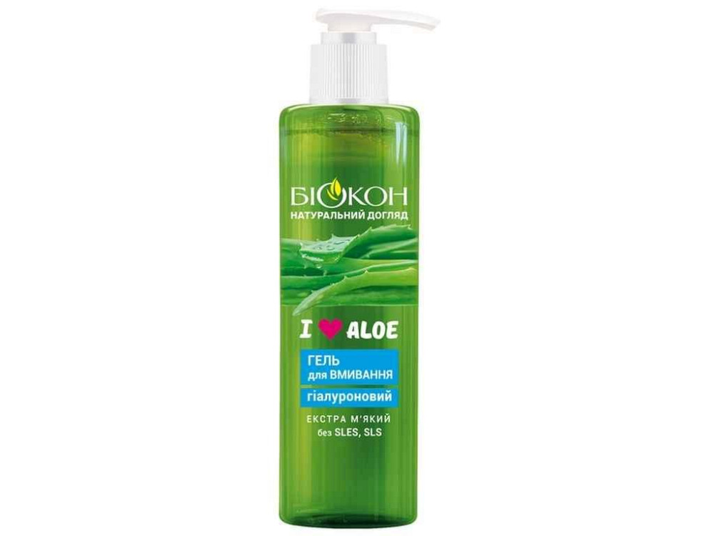 Гель для вмивання 200мл Гіалуроновий I love aloe ТМ БІОКОН Київ - фото 1