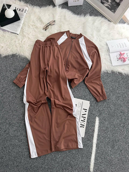 Жіночий прогулянковий костюм-двійка: кофта та штани трикотаж Моко, 42/44 Одеса - фото 1