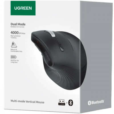 Мишка Ugreen MU008 Vertical Wireless Black (25444) Вінниця - фото 8