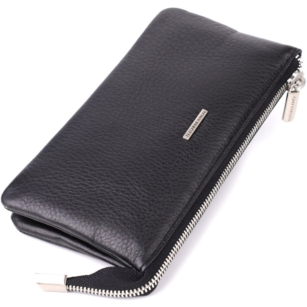 Оригинальный женский кошелек из натуральной кожи Tony Perotti 20903_1 (2651 nero) Черный Киев - изображение 1