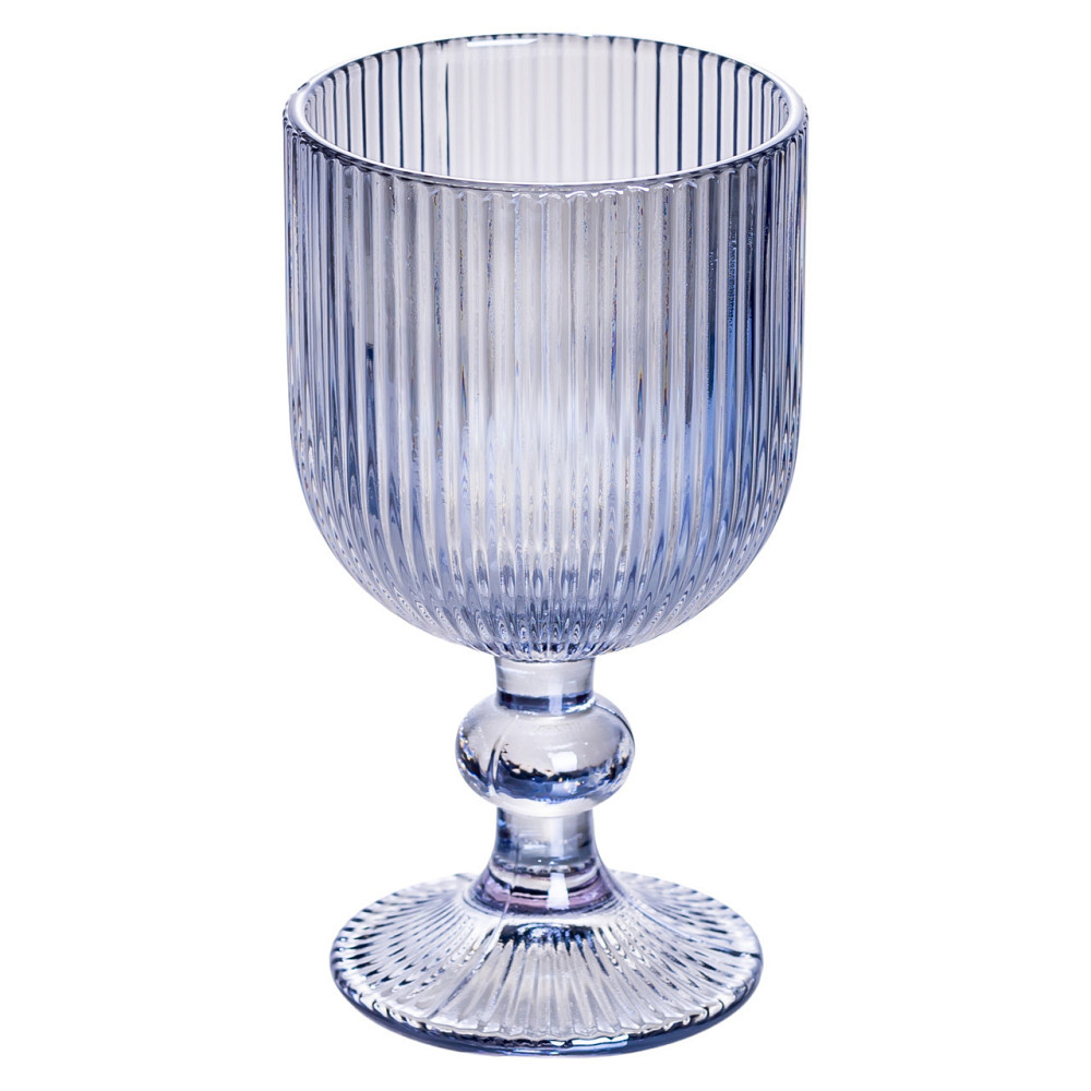 Набор бокалов для вина 6 (шт) по бокалы под вино 220 (мл) на ножке бокалы винные Голубой HP-19-7114BL Киев - изображение 2