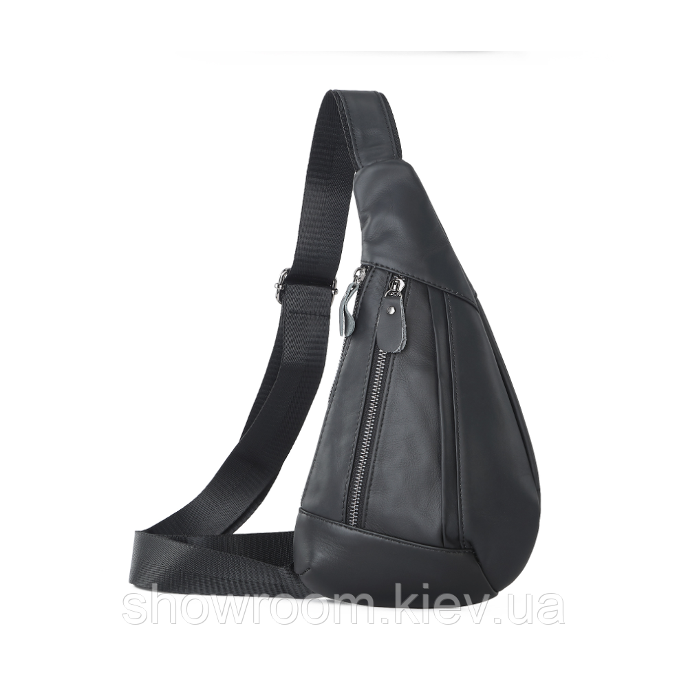 Чоловіча сумка з натуральної шкіри, слінг, бананка Leather Collection (5069) Київ - фото 1
