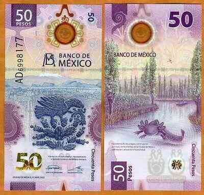 Mexico Мексика - 50 Pesos 2021 UNC s. AC Polymer Полтава