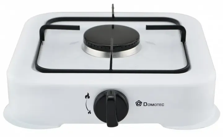 Плита газовая настольная газовый таганок Domotec MS 6601 белая Коломия - фото 1