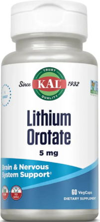 Оротат лития KAL Lithium Orotate 5mg 60 вег капс Киев