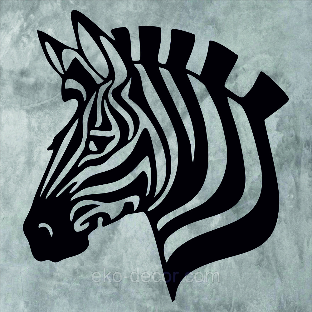 Декоративне настінне Панно «Зебра» Декор на стіну Київ - фото 5