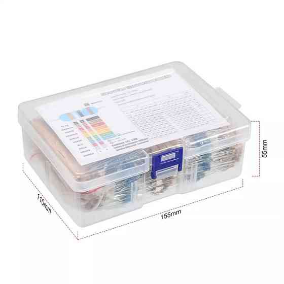 Набор резисторов 2600 шт, 1 Ом–3 МОм, 1% точность Киев