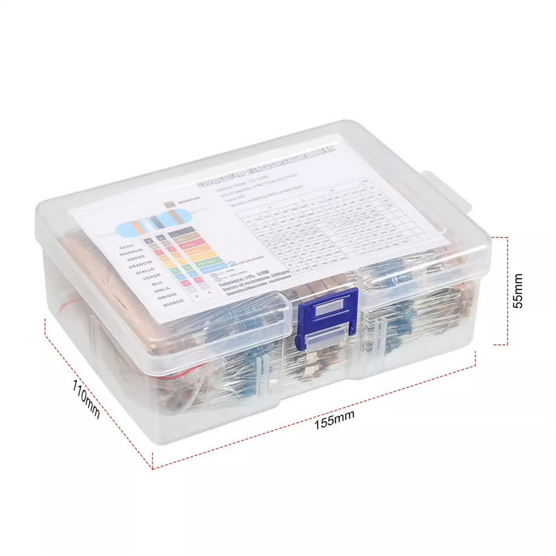 Набор резисторов 2600 шт, 1 Ом–3 МОм, 1% точность Киев - изображение 2