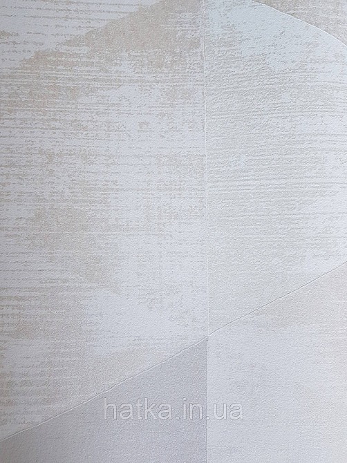 Шпалери вінілові на флізелін AS creation Geo Effect 0.53х10 геометрія трикутники 3д бежеві білі 38353-4 Київ - фото 3