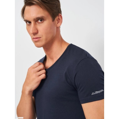 Футболка Kappa T-shirt Mezza Manica Scollo V K1315 BluNavy темно-синій L (8052394816332) Винница - изображение 4