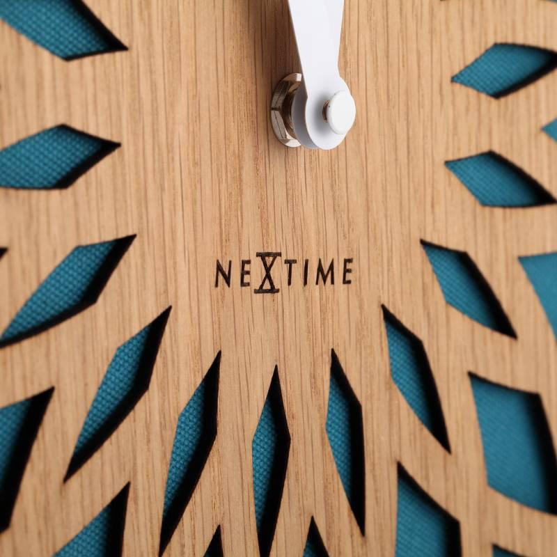 Часы настенные NeXtime Sun Small Turquoise (диаметр 35см) Бирюзовый Киев - изображение 5