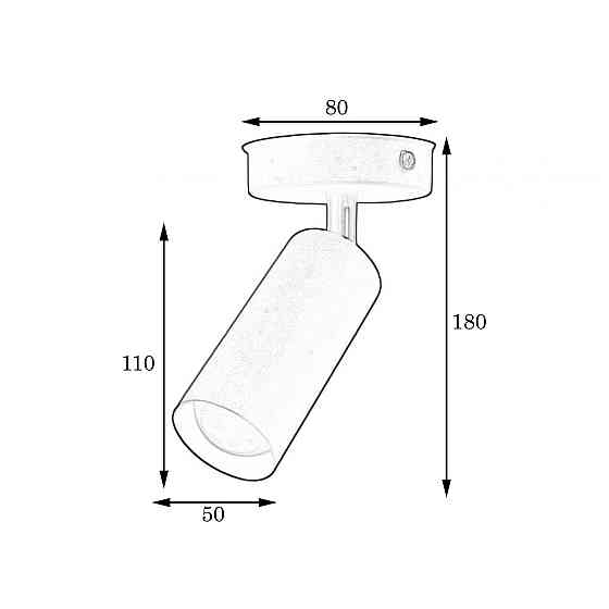 Світильник циліндр поворотний Е27 Tube MR 1105-1 GD Київ