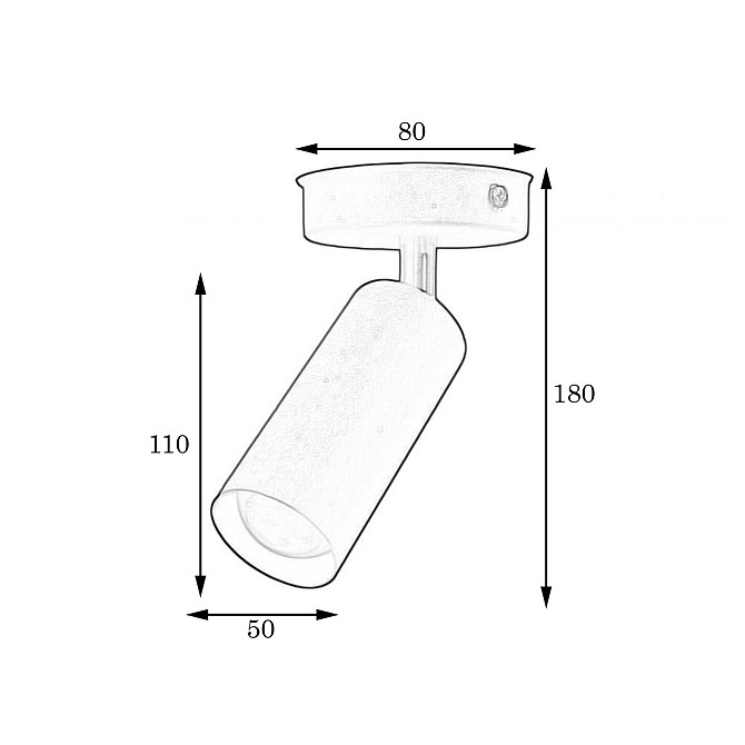 Світильник циліндр поворотний Е27 Tube MR 1105-1 GD Київ - photo 4