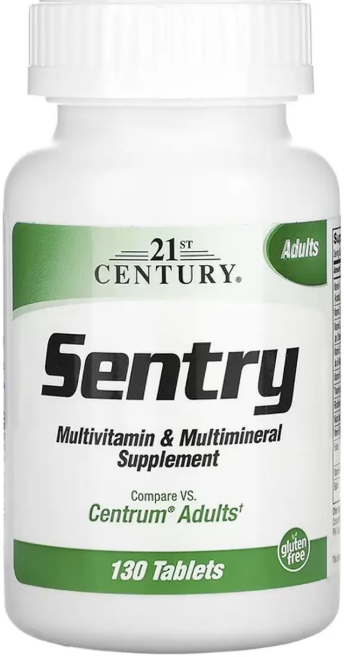 Полівітамінна та мультимінеральна добавка 21st Century Sentry 130 таб Київ - фото 1