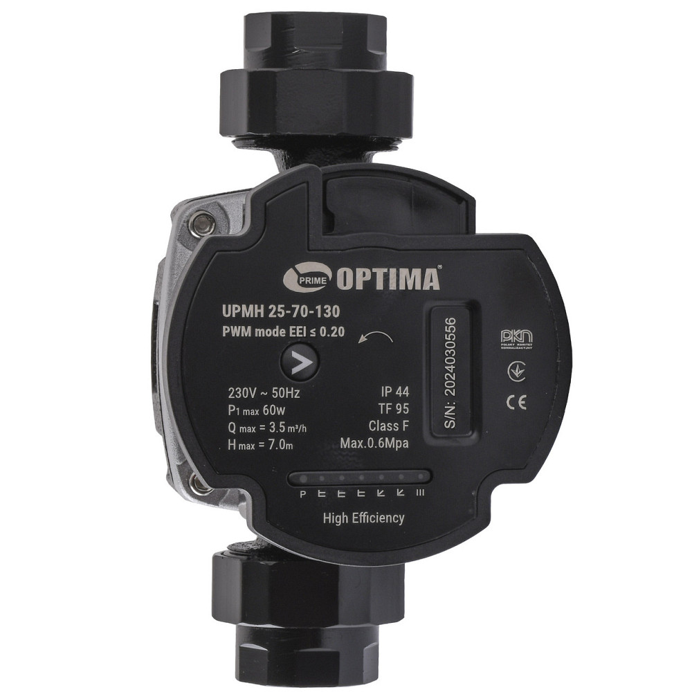 Насос циркуляционный энергосберегающий Optima PRIME UPMH 25-70AUTO 130мм + гайки (000027871) Киев - изображение 2