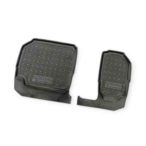 Килимки skoda kodiaq 2017-> (3-й ряд) борт 2,5см, з перемичкою Avto-Gumm салону Мукачево