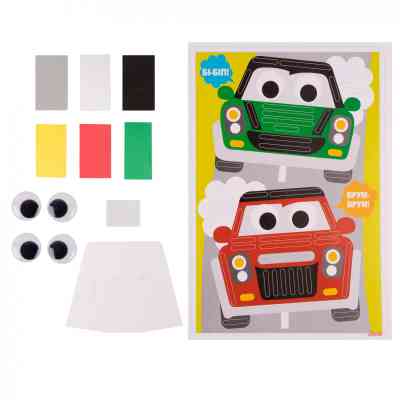 Набор для творчества 1 вересня Машинки Аппликация из фоамирана ЭВА (954565) Винница