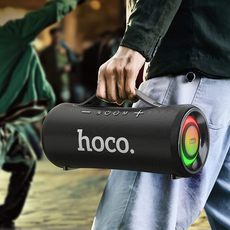 Портативная колонка HOCO HA10 Oleada Black Киев - изображение 7