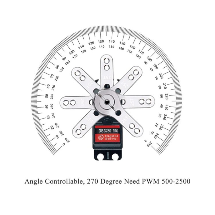 Сервопривід DS3230 Pro 30 кг для Arduino та проектів Київ - фото 4