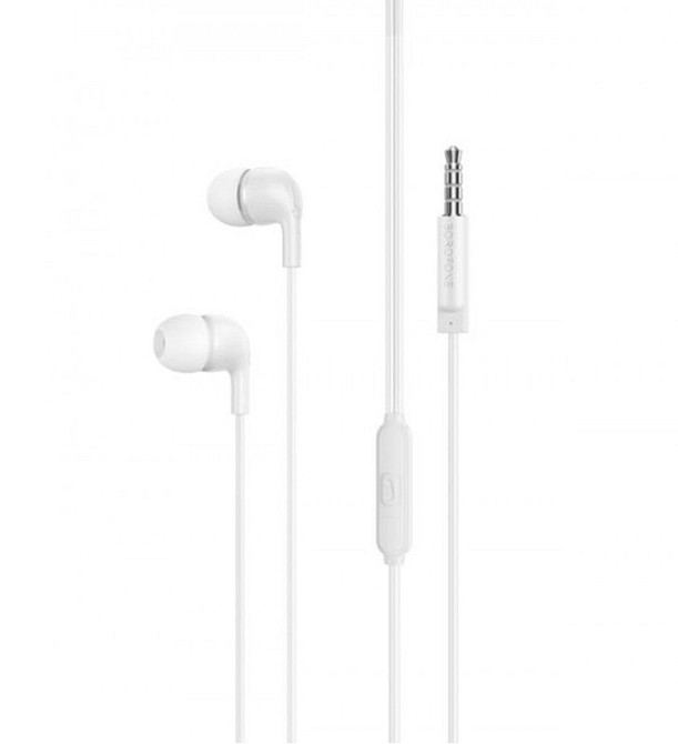 Навушники BOROFONE BM83 Craft universal earphones with mic White Київ - фото 1