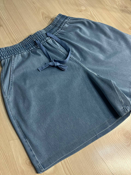 Шорти жіночі джинсові Kenalin 460-4 тенсель тонкі короткі на резинці блакитні, блакитний, XL, XL, 85 см, 115 см Київ - фото 4
