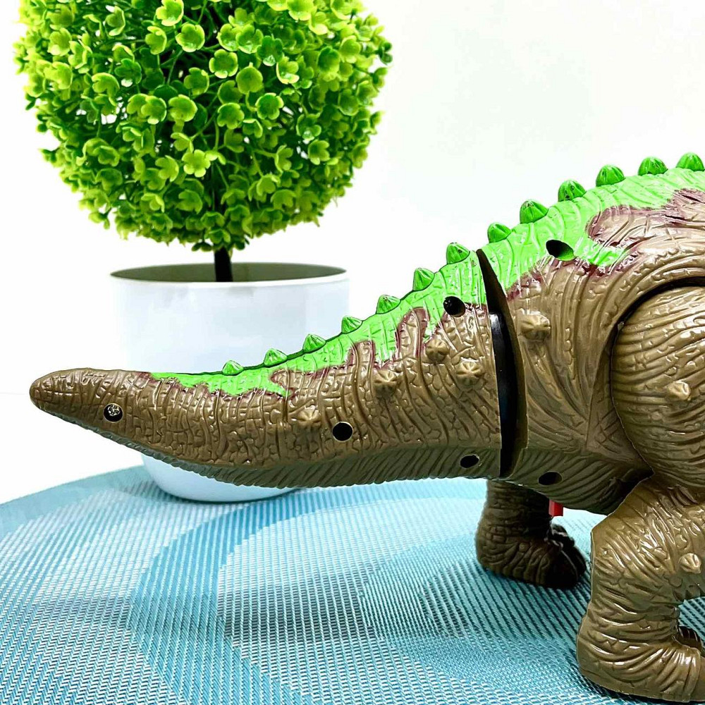 Динозавр ходит виляє хвостом і головою зі світловими та звуковими ефектами (904A) Чернігів - фото 3