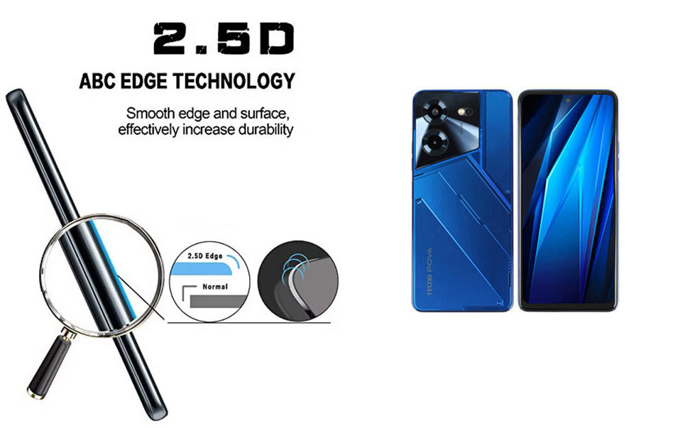 Захисне скло ArmorGlass для Tecno POVA 5, POVA 5 Pro – стійке до подряпин та ударів Київ - фото 2