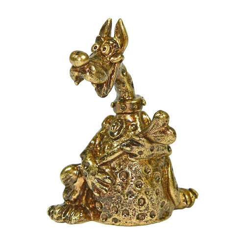 Колокольчик из бронзы Дог с костью Киев - изображение 1