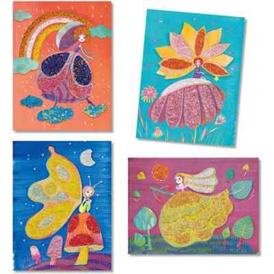 Набор для творчества Djeco Сказочная страна художественный комплект рисования блестками (DJ09409) Винница