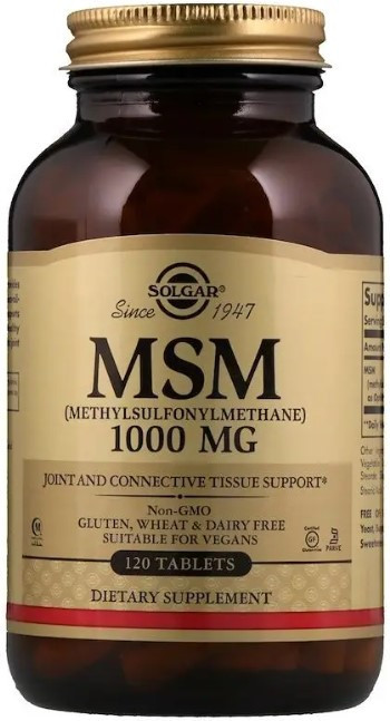 Метилсульфонилметан Solgar MSM 1000 мг 120 таблеток Киев - изображение 1