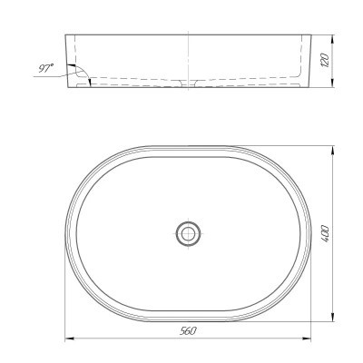 Раковина GRANADO Potes white gel (gbs0905g) Винница - изображение 6