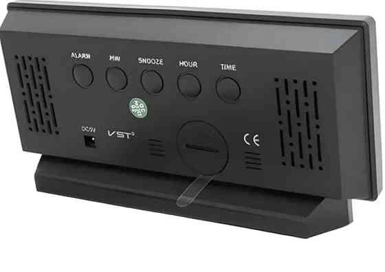 Годинник настільний VST 897L 9090 із зеленою підсвіткою, чорний Винница