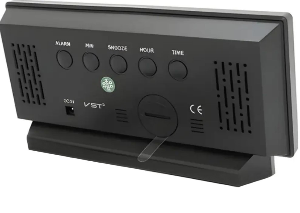 Годинник настільний VST 897L 9090 із зеленою підсвіткою, чорний Вінниця - фото 3
