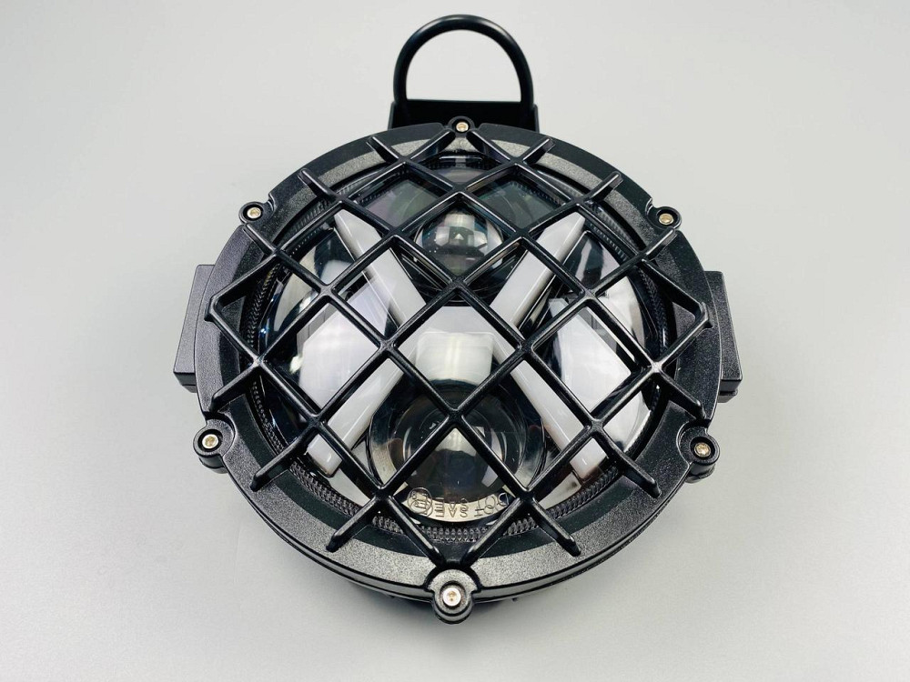 Фара головного світла LED, жовте та біле світло (ближній + дальній + DRL) 5.75 дюйма Мукачево - фото 9