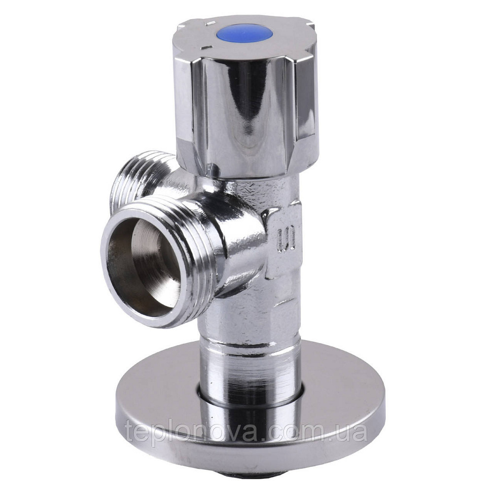 Кран шаровой угловой двойной SELBA 1/2″х 1/2″х3/4″ DOUBLE (SL1599) Черновцы - изображение 2