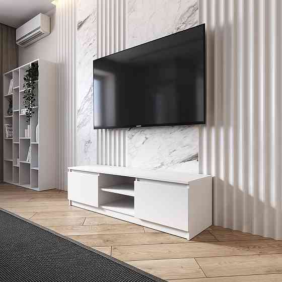 Тумба под телевизор VAYS R-14 Белый, с открытой нишей, ЛДСП, 140×40×40 см – для гостиной и спальни, под ТВ Львов